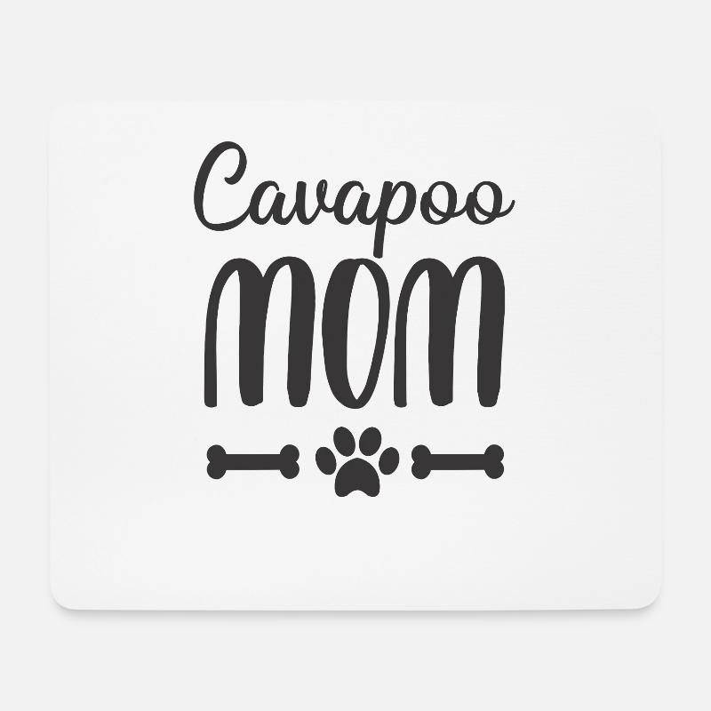 Hund Hunde Cavapoo Geburtstag Geschenk Weihnachten - Mousepad (Querformat) - Weiß
