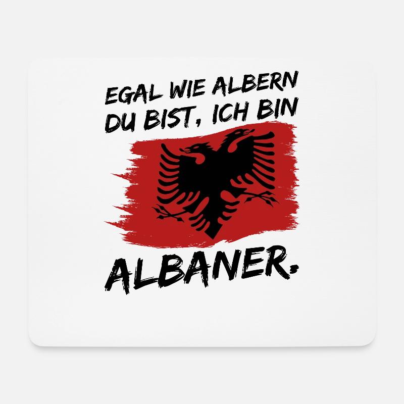 Albanien - Mousepad (Querformat) - Weiß