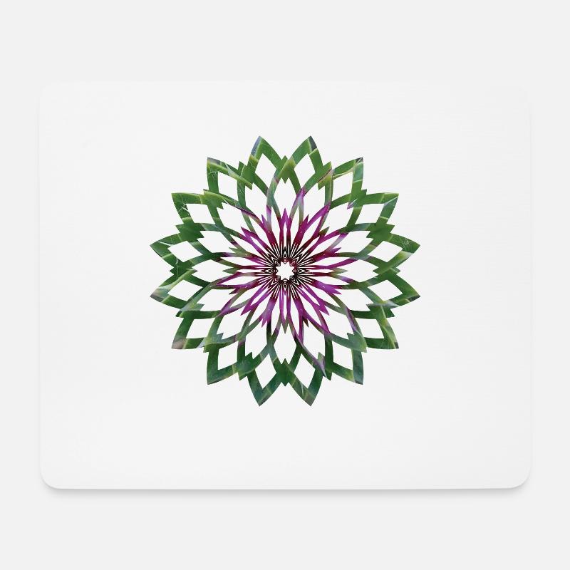 Distel / Schottland - Abstrakte Darstellung - Mousepad (Querformat) - Weiß