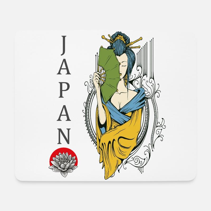 Japan - Mousepad (Querformat) - Weiß