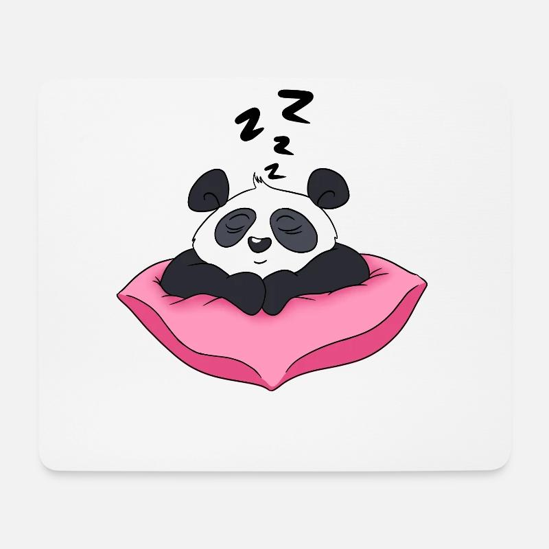 Sleeping Panda - Mouse Pad (horizontal) - white