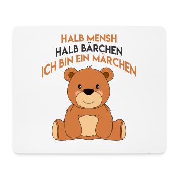 Bär Teddy Märchen Bärchen Geschenk Geschenkidee - Mousepad (Querformat) - Weiß - Vorne