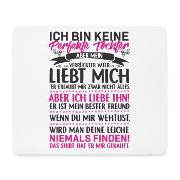 Tochter Vater Liebe Familie Geschenk Geburtstag - Mousepad (Querformat) - Weiß - Vorne