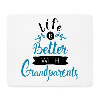 Oma Opa Großeltern Geschenk - Mousepad (Querformat) - Weiß - Vorne