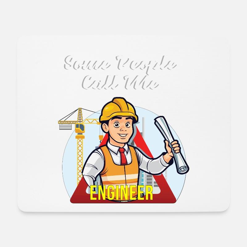 Bauingenieur - Mousepad (Querformat) - Weiß