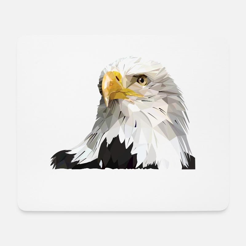 Bald eagle - Mouse Pad (horizontal) - white