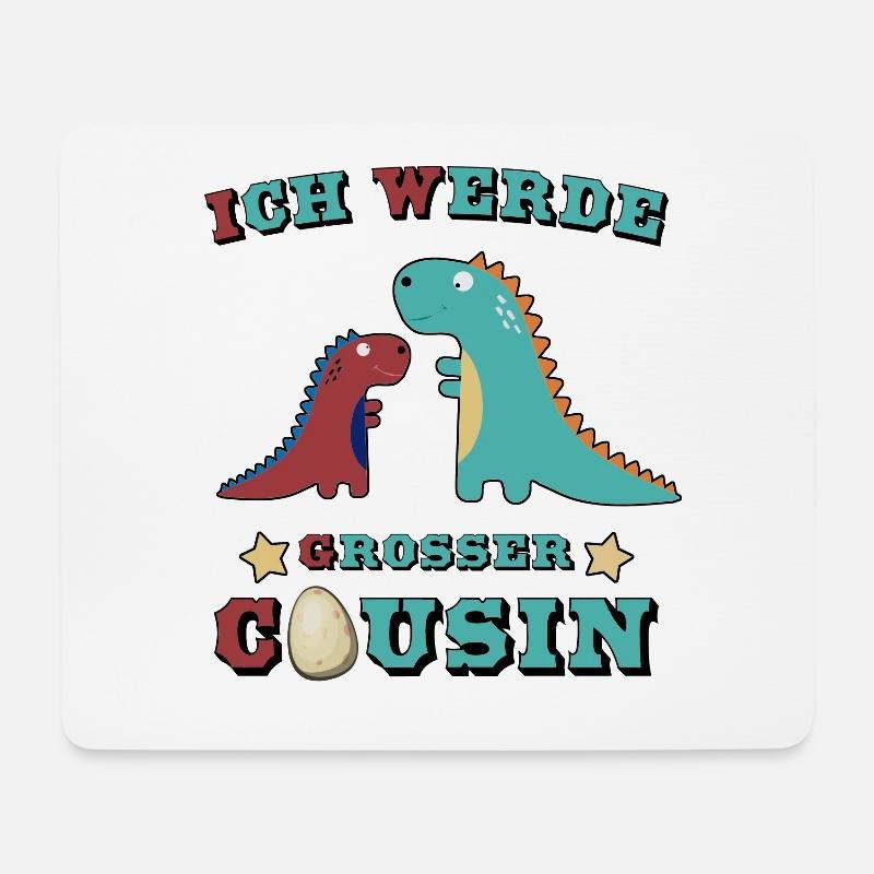Ich werde Cousin für grosse Cousins 2020 - Mousepad (Querformat) - Weiß