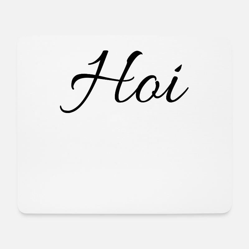 Hoi Kerle Süddeutschland Gruß Dialekt Süß Geschenk - Mousepad (Querformat) - Weiß