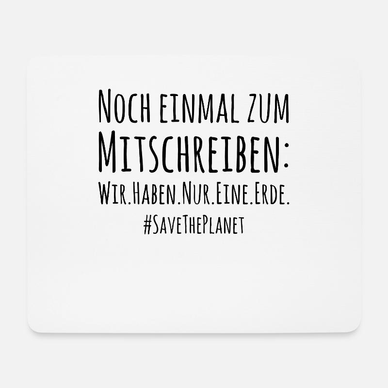 Save The Planet Nachhaltigkeit Naturschutz Umwelt - Mousepad (Querformat) - Weiß
