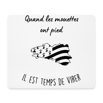 Bretagne - Tapis de souris (format paysage) - blanc - Devant