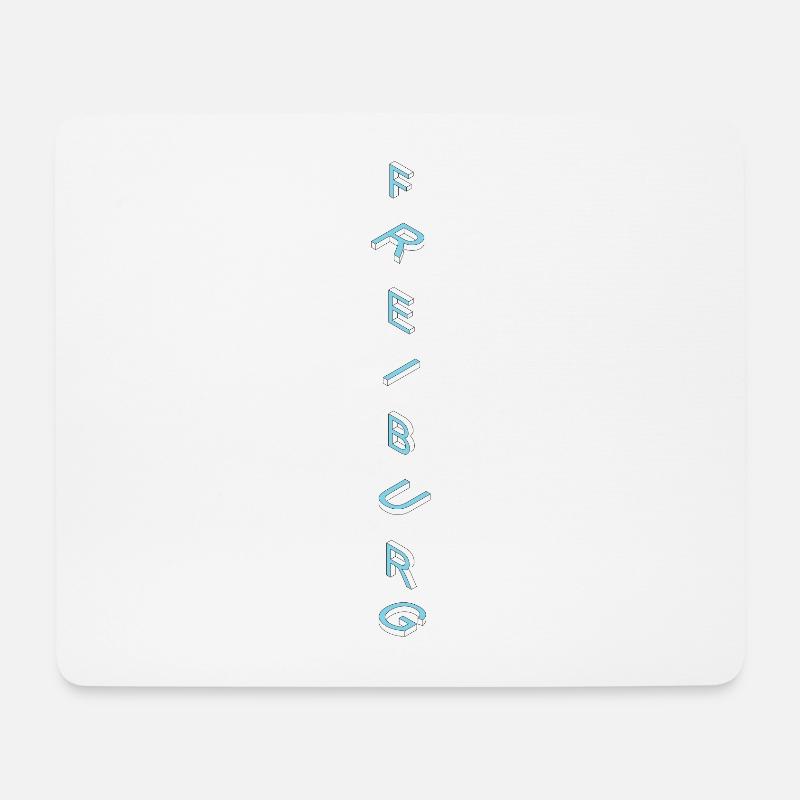 Freiburg - Mousepad (Querformat) - Weiß
