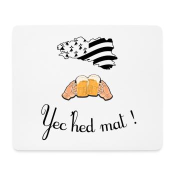 Yec'hed mat ! - Tapis de souris (format paysage) - blanc - Devant