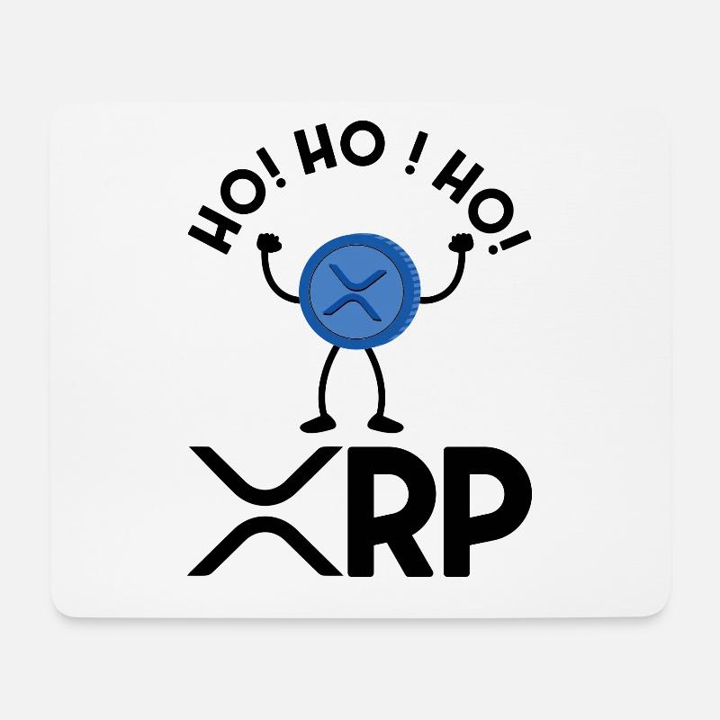 Ho Ho Hodl XRP Ripple Crypto Cryptocurrency - Mouse Pad (horizontal) - white