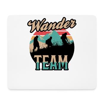 Wander Team Berge wandern Wanderer - Mousepad (Querformat) - Weiß - Vorne