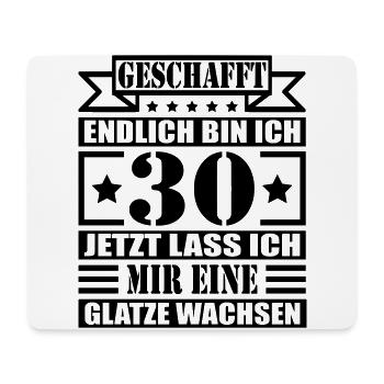 30. Geburtstag - Mousepad (Querformat) - Weiß - Vorne