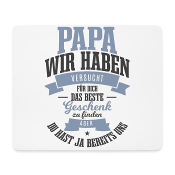 Vatertag Vintage Papa du hast bereits uns Retro - Mousepad (Querformat) - Weiß - Vorne