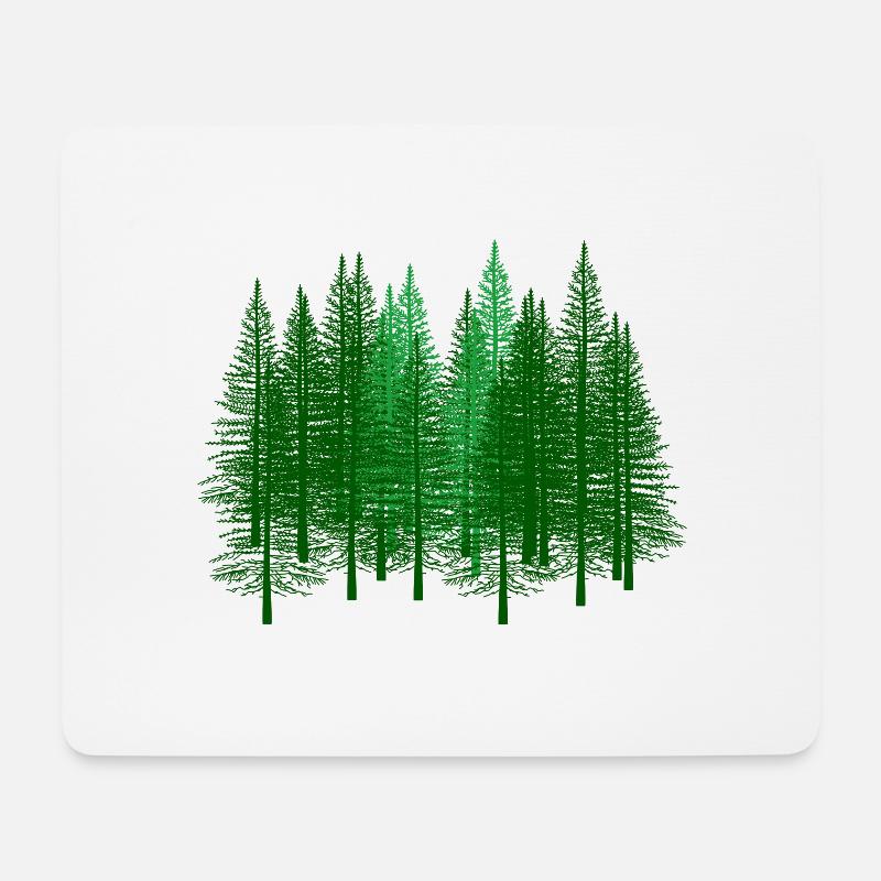 Wald Wälder Förster Jäger Geschenkidee Tannen Baum - Mousepad (Querformat) - Weiß
