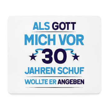 30. Geburtstag Junge Mädchen Geschenk lustig - Mousepad (Querformat) - Weiß - Vorne
