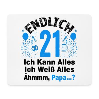 21 Geburtstag Junge Geschenk lustig 21. Ehrentag - Mousepad (Querformat) - Weiß - Vorne