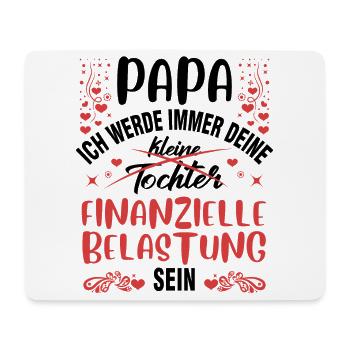 Vater Tochter Geschenk Papa Tochter Partnerlook - Mousepad (Querformat) - Weiß - Vorne
