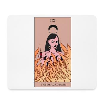 Schwarze Magie Tarot Karte Magierin Geschenkidee - Mousepad (Querformat) - Weiß - Vorne