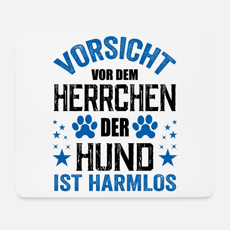 Fun Hundespruch Hundepfote Hundeliebhaber Geschenk - Mousepad (Querformat) - Weiß