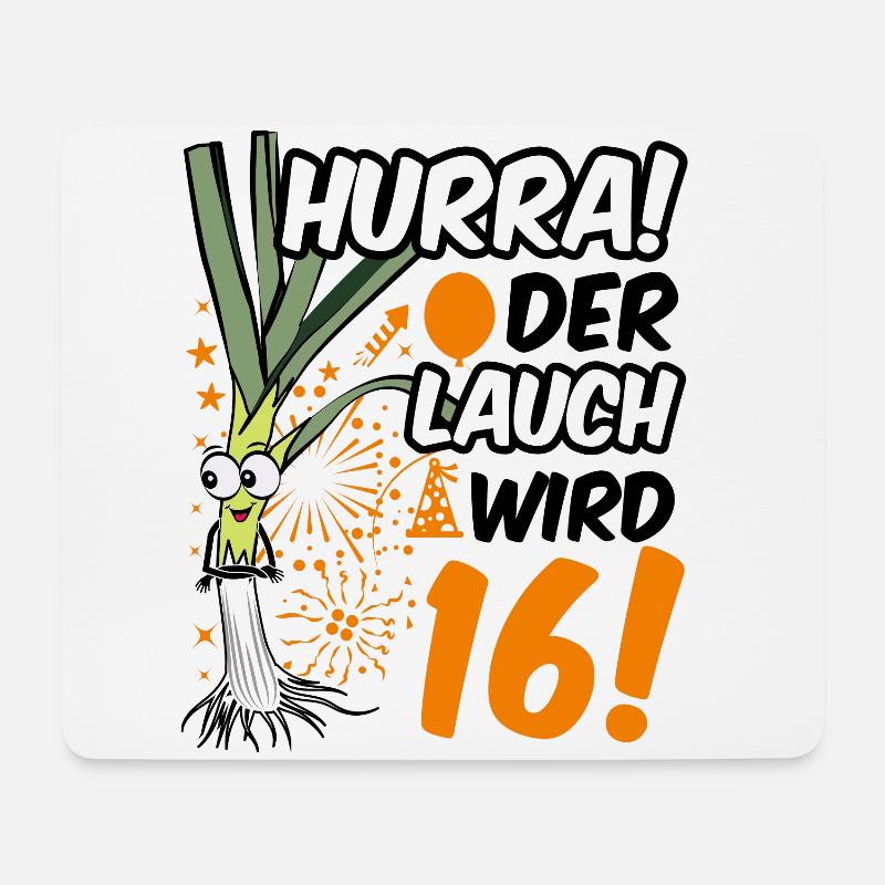 16 Geburtstag Junge Gag Geschenk Ehrenlauch - Mousepad (Querformat) - Weiß