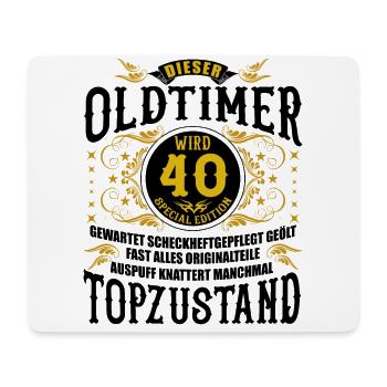 40 Geburtstag 40. Jubiläum 40 Ehrentag Geschenk - Mousepad (Querformat) - Weiß - Vorne