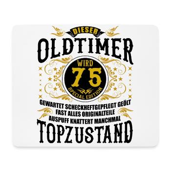 75 Geburtstag 75. Jubiläum 75 Ehrentag Geschenk - Mousepad (Querformat) - Weiß - Vorne