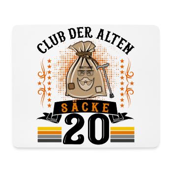 20. Geburtstag Geschenk für Männer Alter Sack 20 - Mousepad (Querformat) - Weiß - Vorne