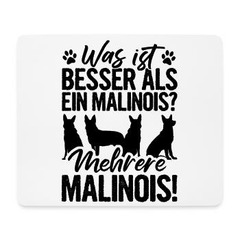 Was ist Besser Als ein Malinois Mehrere Hunde Gass - Mousepad (Querformat) - Weiß - Vorne