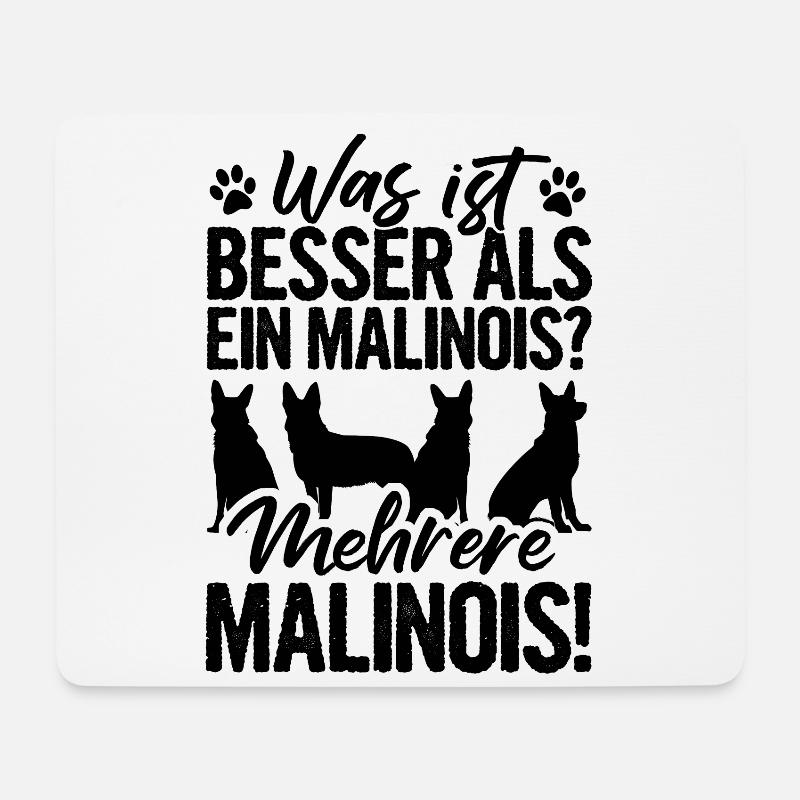 Was ist Besser Als ein Malinois Mehrere Hunde Gass - Mousepad (Querformat) - Weiß