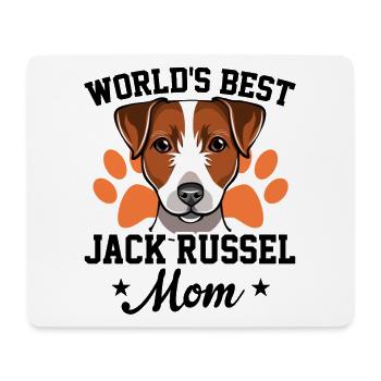 Worlds Best Jack Russel Mom Hundebesitzer Gassi Ge - Mousepad (Querformat) - Weiß - Vorne