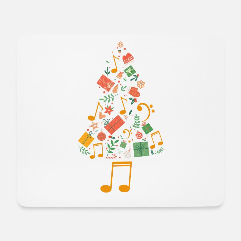 Weihnachtsbaum Musician Composer Music Director - Mousepad (Querformat) - Weiß