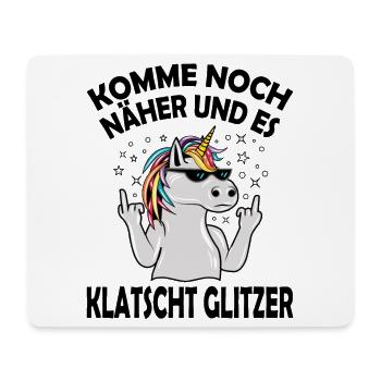 witzige Geschenke Sarkasmus Ironie Humor Einhorn - Mousepad (Querformat) - Weiß - Vorne