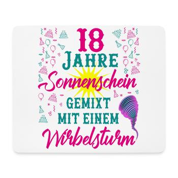 18 Geburtstag Frauen Geschenk 18 Jahre Geburtstag - Mousepad (Querformat) - Weiß - Vorne