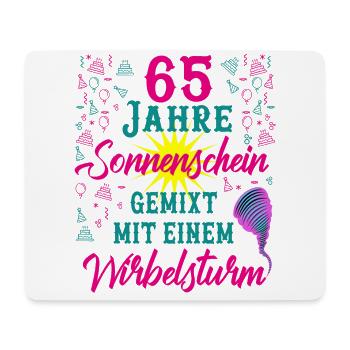 65 Geburtstag Frauen Geschenk 65 Jahre Geburtstag - Mousepad (Querformat) - Weiß - Vorne