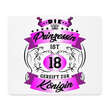 18 Geburtstag Frauen Geschenk 18 Jahre Geburtstag - Mousepad (Querformat) - Weiß - Vorne