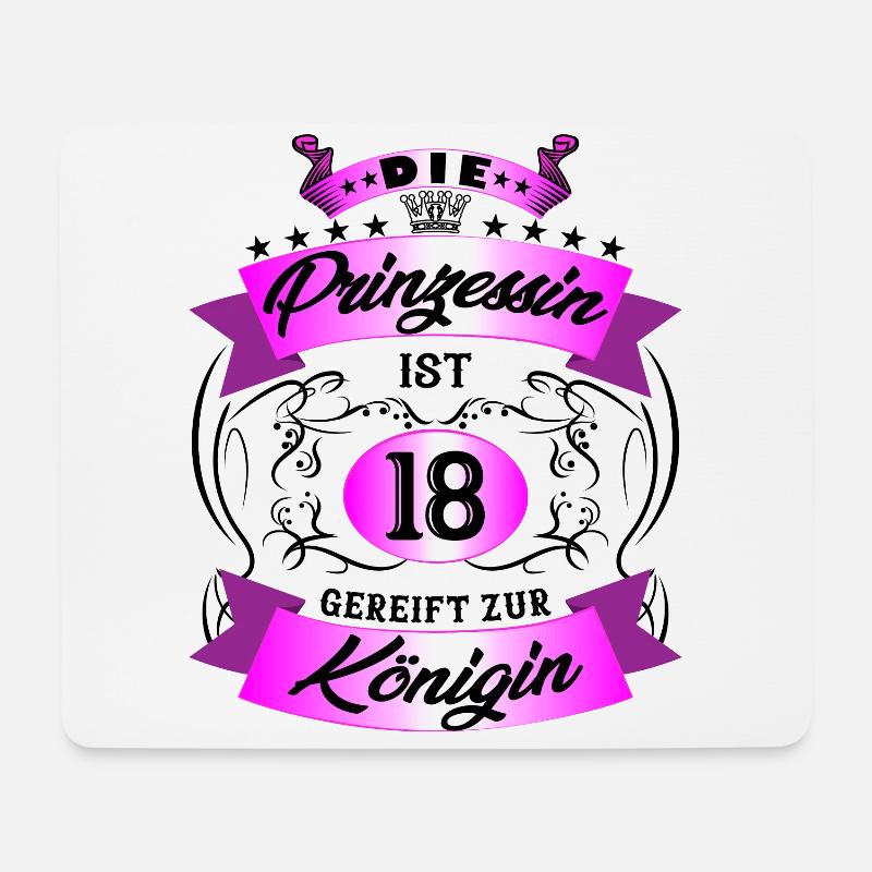 18 Geburtstag Frauen Geschenk 18 Jahre Geburtstag - Mousepad (Querformat) - Weiß