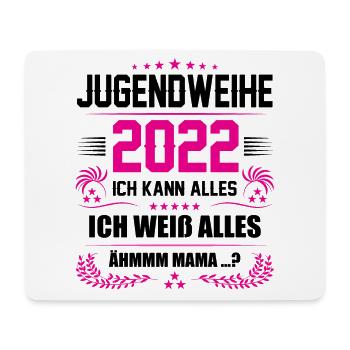 Jugendweihe Mädchen Jungen Geschenk lustig 2022 - Mousepad (Querformat) - Weiß - Vorne