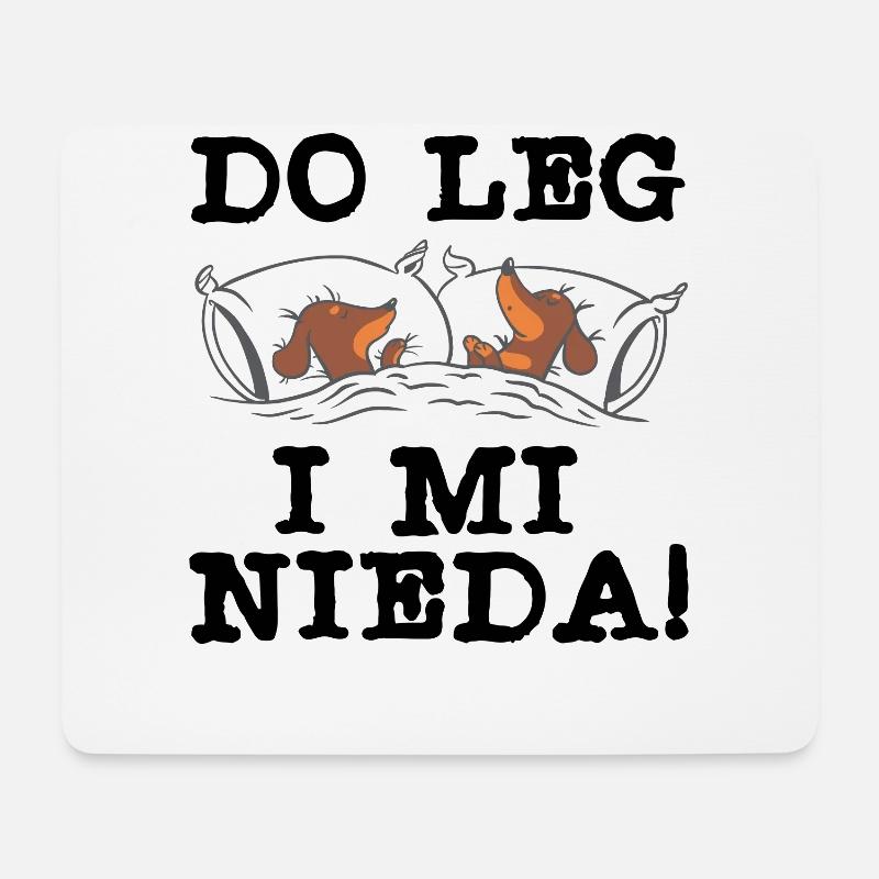 Dackel Bayrisch Do Leg I Mi Nieda - Mousepad (Querformat) - Weiß