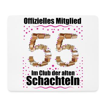 55. Geburtstag Geschenk Frauen lustig 55 Jahre - Mousepad (Querformat) - Weiß - Vorne