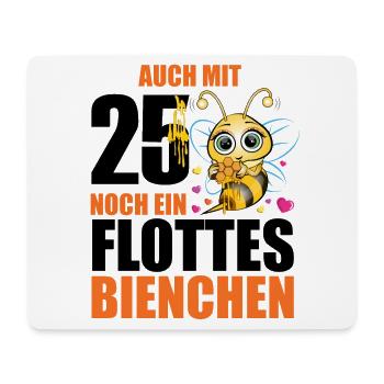 25 Geburtstag Frauen Geschenk lustig Biene Imker - Mousepad (Querformat) - Weiß - Vorne