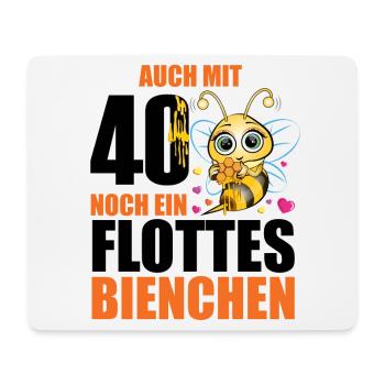 40 Geburtstag Frauen Geschenk lustig Biene Imker - Mousepad (Querformat) - Weiß - Vorne