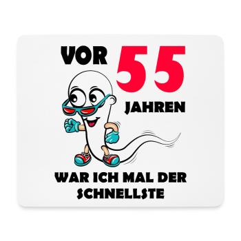 55.Ehrentag 55. Jubiläum Club der alten Säcke 55 - Mousepad (Querformat) - Weiß - Vorne