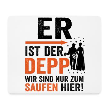Junggesellenabschied Männer Geschenk lustig - Mousepad (Querformat) - Weiß - Vorne