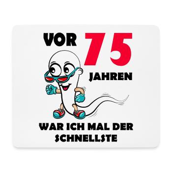 75.Ehrentag 75. Jubiläum Club der alten Säcke 75 - Mousepad (Querformat) - Weiß - Vorne