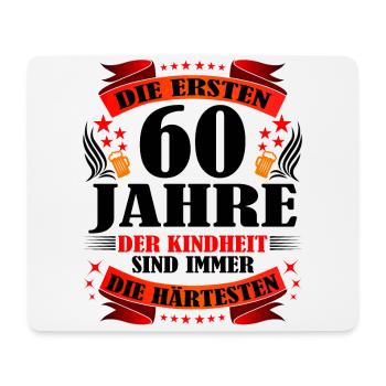 60 Geburtstag Frauen Männer Geschenk lustig - Mousepad (Querformat) - Weiß - Vorne