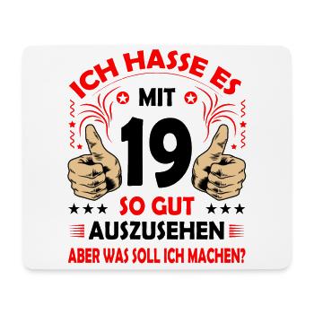 19 Geburtstag 19. Ehrentag Club der alten Säcke 19 - Mousepad (Querformat) - Weiß - Vorne
