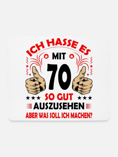 70 Geburtstag 70. Ehrentag Club der alten Säcke 70 - Mousepad (Querformat) - Weiß